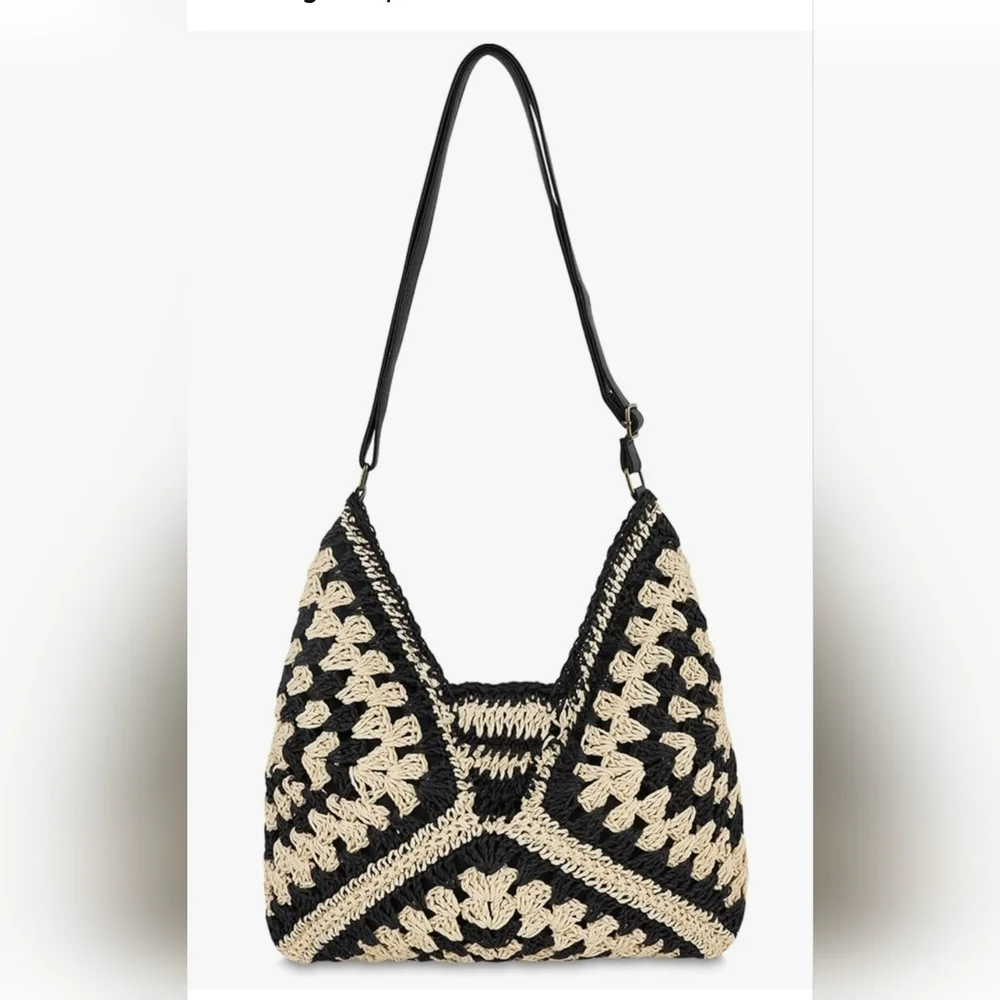 NWOT Straw Beach Handbag - Picture 9 of 9